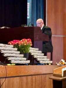 a piano player performing